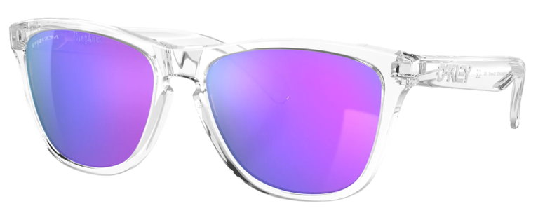 Oakley Sonnenbrille Frogskins (Glasfarbe: Prizm violet) transparent glänzend/violett 9013H7 - 1 Brille