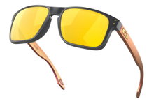 Oakley Sonnenbrille Holbrook Polarisiert (Glasfarbe: Prizm 24k polarized) matt carbongrau - 1 Brille