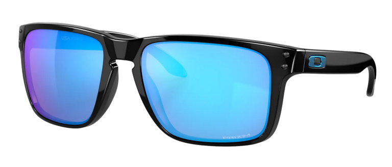 Oakley Sonnenbrille Holbrook XL (Glasfarbe: Prizm sapphire) 941703 schwarz glänzend - 1 Brille