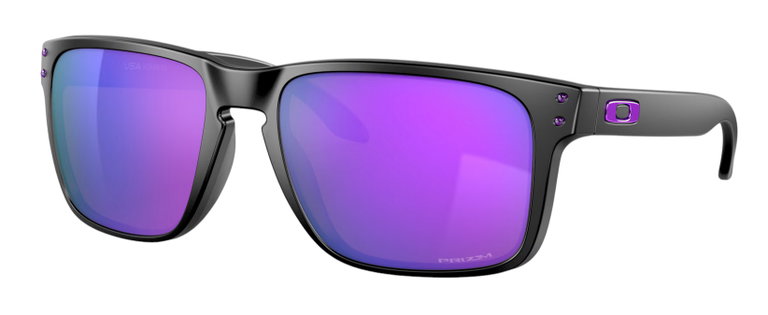 Oakley Sonnenbrille Holbrook XL (Glasfarbe: Prizm violet) schwarz matt - 1 Brille