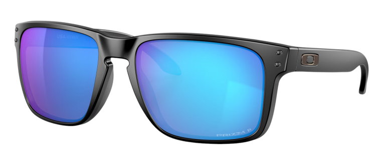 Oakley Sonnenbrille Holbrook XL Polarisiert (Glasfarbe: Prizm sapphire polarized) schwarz matt - 1 Brille