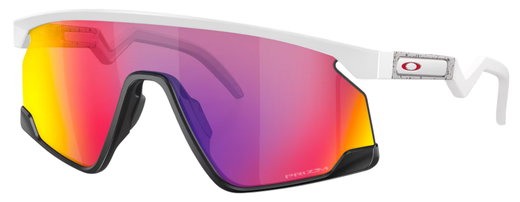 Oakley sunglasses Bxtr (lens colour: Prizm road) matte white - 1 pair of glasses
