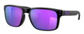 Oakley Sonnenbrille Holbrook (Glasfarbe: Prizm violet) matt schwarz 9102K6 - 1 Brille