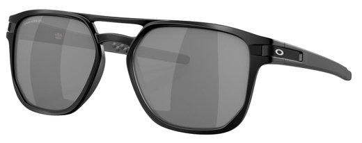 Oakley Latch Beta Sunglasses Polarised (Lens Colour: Prizm Black Polarised) Matte Black - 1 Pair of Glasses
