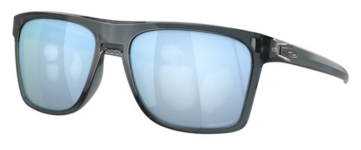 Oakley Leffingwell Sunglasses Polarised (Lens Colour: Prizm Deep Water Polarised) Crystal Black - 1 Pair of Glasses