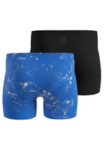 Odlo Unterwäsche Boxershort Active Light Graphic (leicht, atmungsaktiv) blau/schwarz Herren - 2er Pack