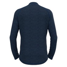 Odlo Fleecejacke Tenica Mid Layer Full Zip (weich aufgebürstete Innenseite) dunkelblau melange Herren