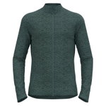 Odlo Fleecejacke Tenica Mid Layer Full Zip (weich aufgebürstete Innenseite) arcticgrün melange Herren