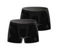 Odlo Boxershorts Fundamentals Unterwäsche schwarz Herren - 2er Pack
