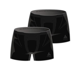 Odlo Boxershorts Fundamentals Unterwäsche schwarz Herren - 2er Pack