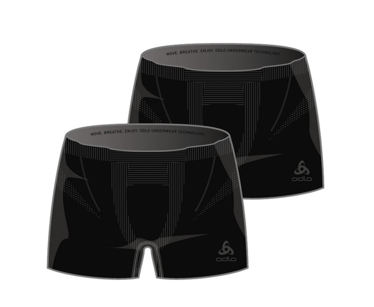 Odlo Boxershorts Fundamentals Unterwäsche schwarz Herren - 2er Pack