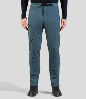 Odlo Hiking Trousers Ascent Pant (excellent freedom of movement, lightweight, waterproof) long navy blue Men