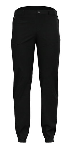 Odlo Hiking Trousers Ascent Light Pant (excellent freedom of movement, lightweight, waterproof) long black Men