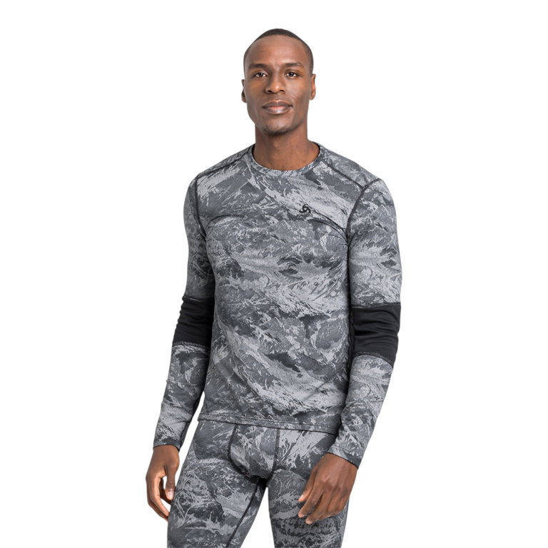 Odlo Langarmshirt Whistler Eco (warm, hohe Bewegungsfreiheit) Unterwäsche schwarz Herren
