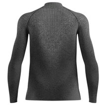 Odlo Langarmshirt Performance Warm Blackcomb (schnelltrocknend, nahtlos) Unterwäsche grau/schwarz Herren