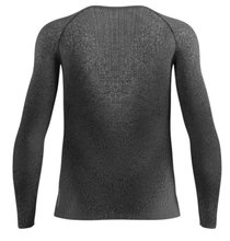 Odlo Langarmshirt Performance Warm Blackcomb (warm, nahtlos, schnelltrocknend) Unterwäsche schwarz/grau Herren