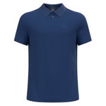 Odlo Wander-/Freizeit Polo Essential Solid (bequeme Passform, Baumwolle/Polyester) navyblau Herren