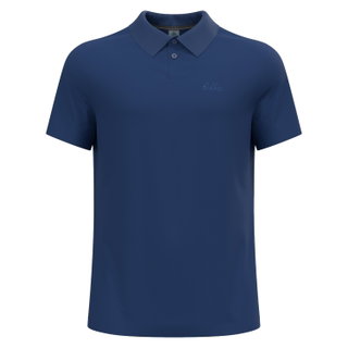 Odlo Hiking/Leisure Polo Essential Solid (comfortable fit, cotton/polyester) navy blue Men