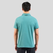 Odlo Wander-/Freizeit Polo Essential Solid (bequeme Passform, Baumwolle/Polyester) arcticblau Herren