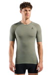 Odlo Funktionsunterwäsche Shirt Performance Wool 140 (Merino-Mix , nahtlos, schnelltrocknend) grün Herren