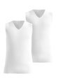 Odlo Funktionsunterwäsche Singlet Active Light mit Ausschnitt weiss Herren - 2er Pack