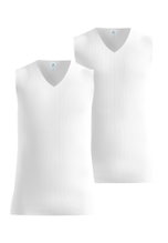 Odlo Funktionsunterwäsche Singlet Active Light mit Ausschnitt weiss Herren - 2er Pack