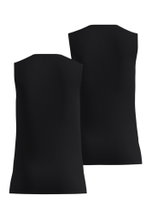 Odlo Funktionsunterwäsche Singlet Active Light mit Ausschnitt schwarz Herren - 2er Pack