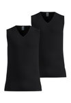 Odlo bielizna funkcjonalna singlet Active Light z dekoltem czarny męski - 2 sztuki w opakowaniu