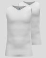 Odlo Funktionsunterwäsche Singlet Active Dry Everyday mit Ausschnitt weiss Herren - 2er Pack