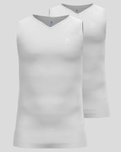 Odlo Bielizna Funkcyjna Singlet Active Dry Everyday z dekoltem biały męski - 2-pak