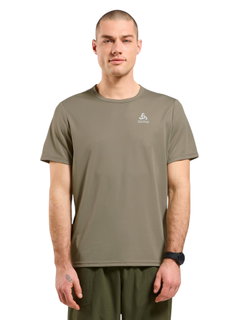 Odlo Wander-/Freizeit Tshirt Crew Neck Cardada (100% Polyester) vetiverbraun Herren