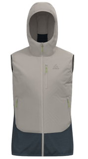 Odlo Isolation Vest Ascent Hybrid (Merinomix, breathable) silver/dark grey Men