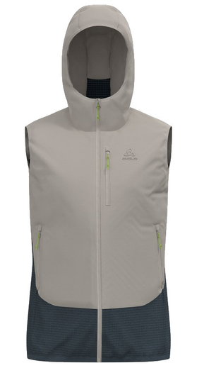 Odlo Isolationsweste Ascent Hybrid (Merinomix, atmungsaktiv) silber/darkgrau Herren