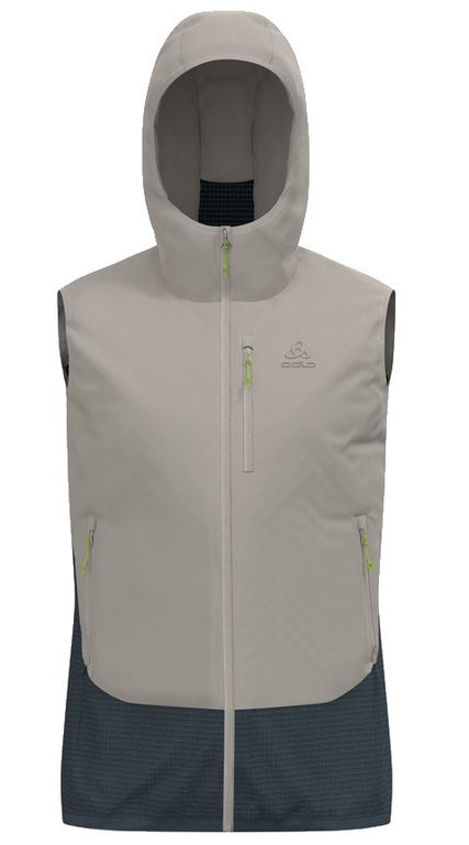 Odlo Isolationsweste Ascent Hybrid (Merinomix, atmungsaktiv) silber/darkgrau Herren