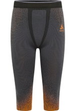 Odlo Funktionsunterwäsche 3/4 Hose Performance Warm Blackcomb (nahtlos, Bewegungsfreiheit) blau/orange Herren