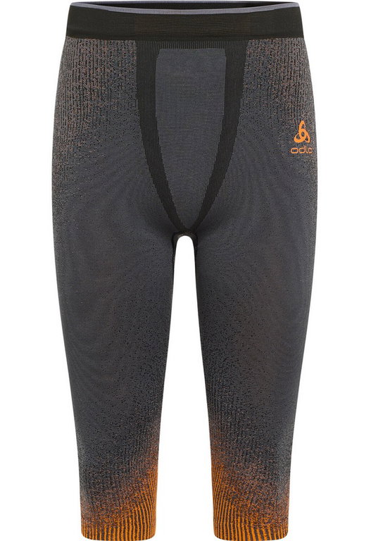 Odlo Funktionsunterwäsche 3/4 Hose Performance Warm Blackcomb (nahtlos, Bewegungsfreiheit) blau/orange Herren