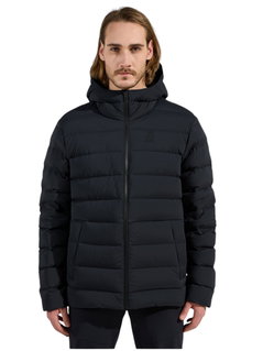 Odlo Winter-Daunenjacke Ascent N-Thermic Hooded (warm, Natürliche Wärmeregulierung) schwarz Herren