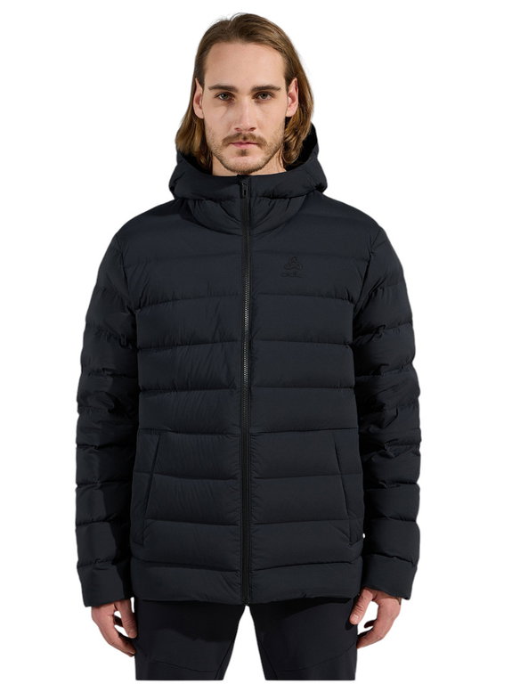 Odlo Winter-Daunenjacke Ascent N-Thermic Hooded (warm, Natürliche Wärmeregulierung) schwarz Herren