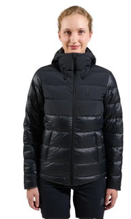 Odlo Winter-Daunenjacke Severin N-Thermic Insulated Hooded (wasserabweisend, winddicht, atmungsaktiv) schwarz Damen