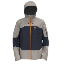 Odlo Wanderjacke X-Alp 3L (Hardshell, Kapuze, wasserdicht) silvergrau Herren
