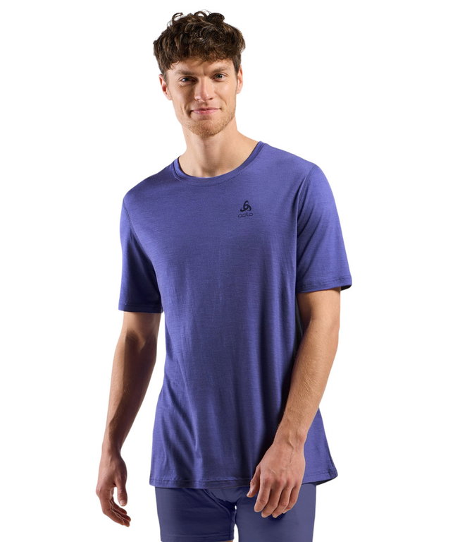Odlo Functional Underwear T-shirt Natural Merino 160 (temperature regulation, merino wool) violet men's