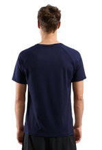 Odlo Sportowo-rekreacyjne T-shirt Essential 365 (lekki, regulujący wilgoć) granatowy męski