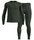 Odlo Funktionsunterwäsche-Set Fundamentals Performance Warm (Langarmshirt und lange Hose) dunkelgrün Herren