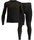 Odlo Funktionsunterwäsche-Set Fundamentals Performance Warm (Langarmshirt und lange Hose) schwarz/braun Herren