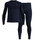 Odlo Funktionsunterwäsche-Set Fundamentals Performance Warm (Langarmshirt und lange Hose) dunkelblau Herren