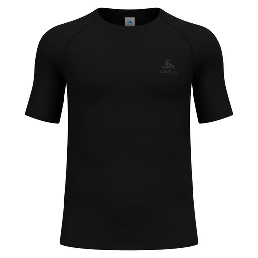 Odlo Funktionsunterwäsche Shirt Performance Wool 140 (Merino-Mix , nahtlos, schnelltrocknend) schwarz Herren