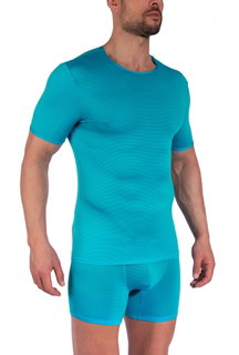 Olaf Benz Unterwäsche Tshirt RED1201 (Polyamid, angenehmes Tragegefühl) auqablau Herren