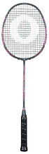 OLIVER Badmintonschläger Dual Tec Flow (84g/kopflastig/flexibel) 2025 schwarz/pink - besaitet -