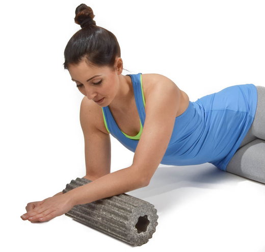Oliver Fitness Faszienrolle 32cm gerillt grau