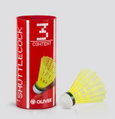 Oliver Badmintonbälle Pro-Tec 5 Nylon/Korkfuß gelb Dose 3er